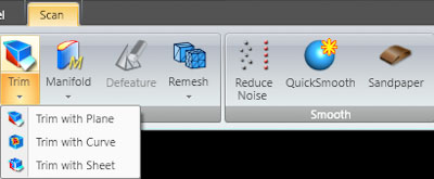 Trim Mesh with Plane/Curve
